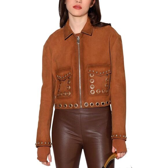 Walter Baker Womens  Jolene Suede Jacket